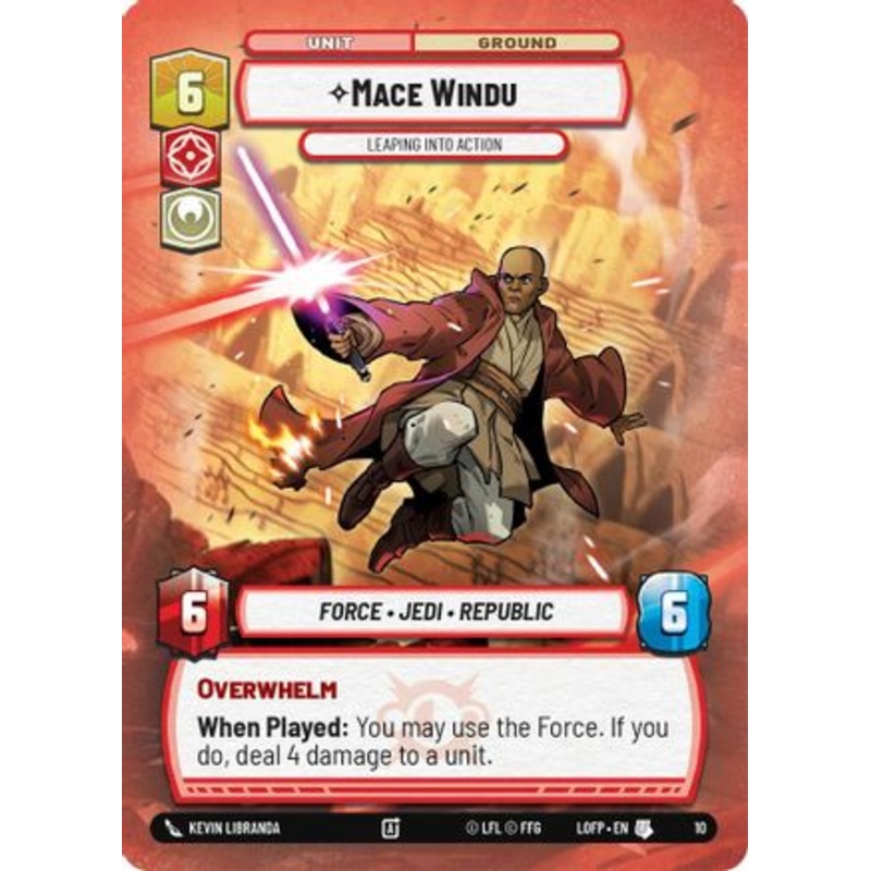 Mace Windu - Leaping into Action (10) - Organized Play Promos