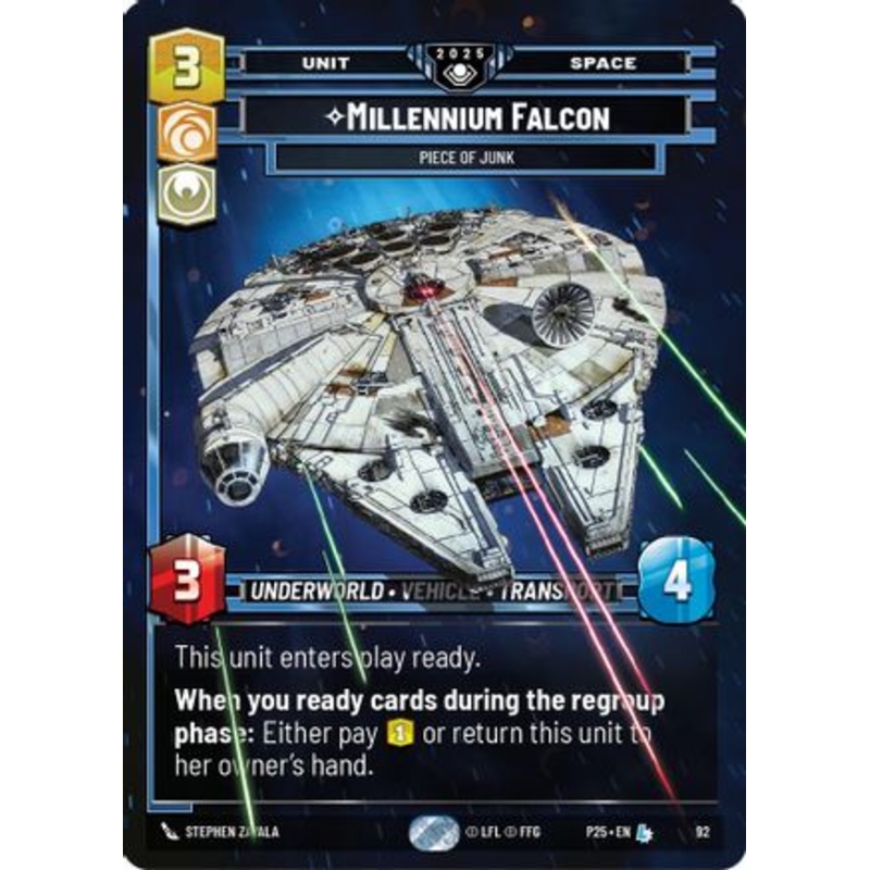 Millennium Falcon - Piece of Junk (92) - Organized Play Promos Foil