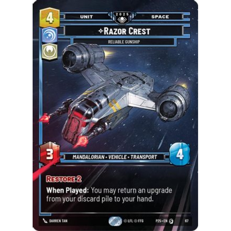 Razor Crest - Reliable Gunship (67) - Organized Play Promos Foil