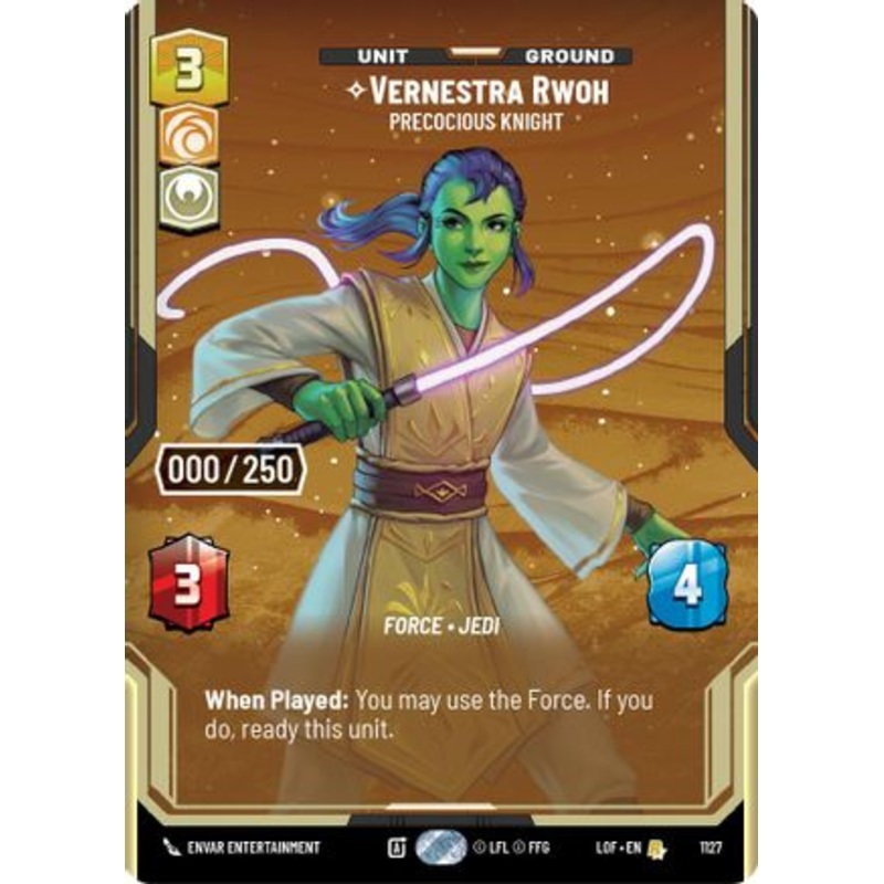 Vernestra Rwoh - Precocious Knight (Serialized) (1127) - Legends of the Force Foil
