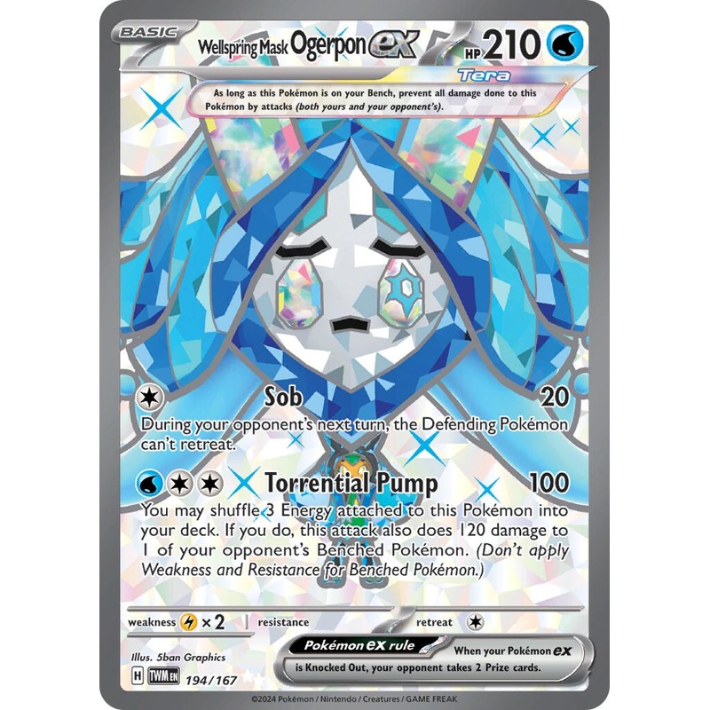 Wellspring Mask Ogerpon ex - 194/167 [TWM - 194/167]
