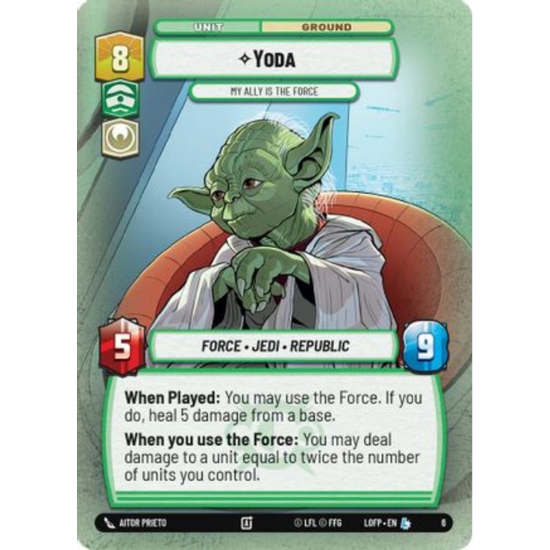 Yoda - My Ally is the Force (6) - Organized Play Promos