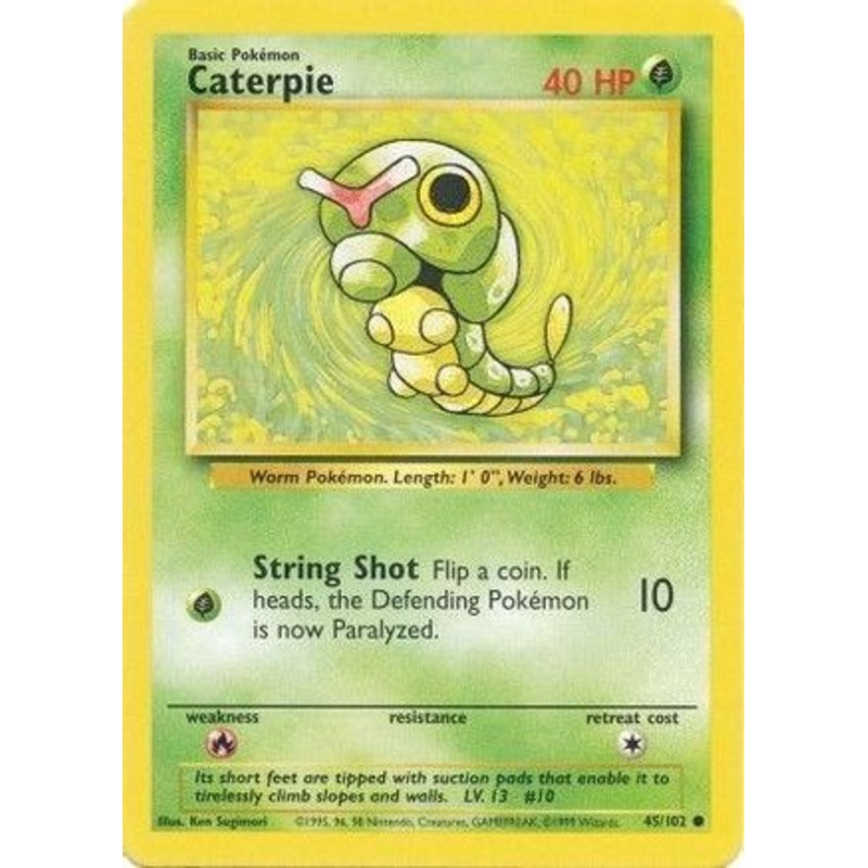 Caterpie 045/102  Base Set - Common
