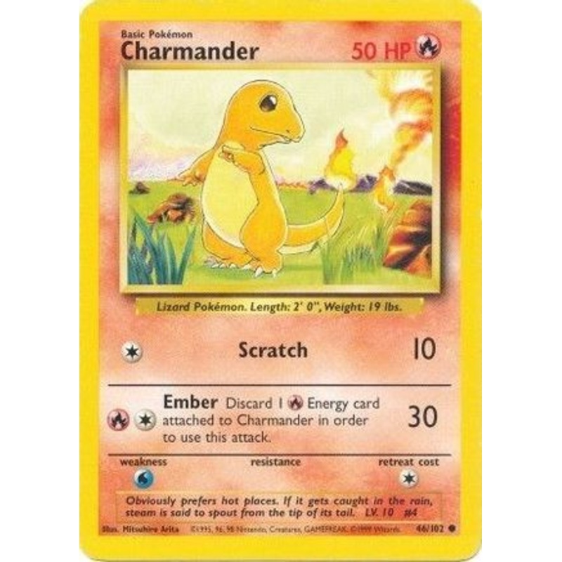 Charmander 046/102  Base Set - Common