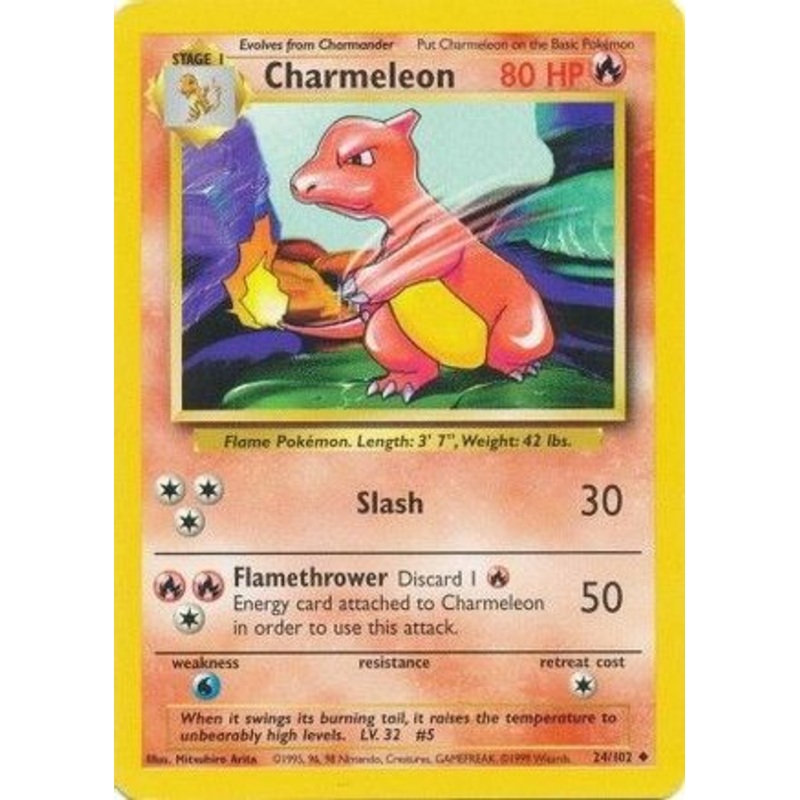 Charmeleon 024/102  Base Set - Uncommon