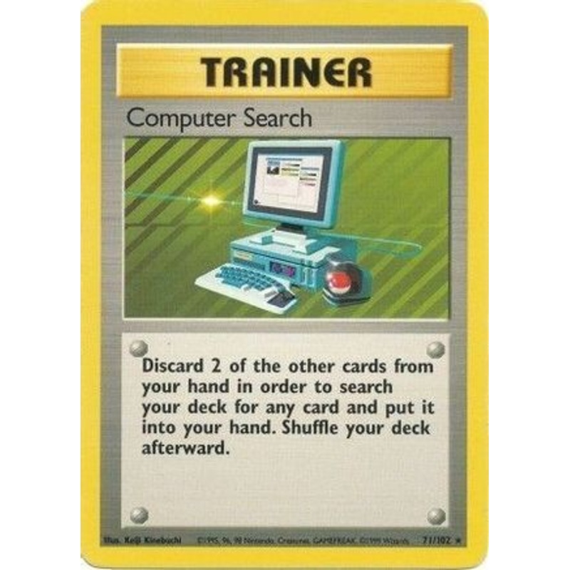 Computer Search 071/102  Base Set - Rare