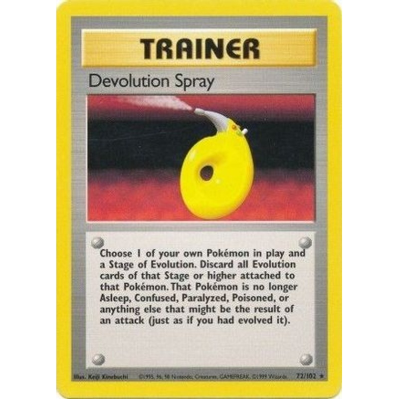 Devolution Spray 072/102  Base Set - Rare