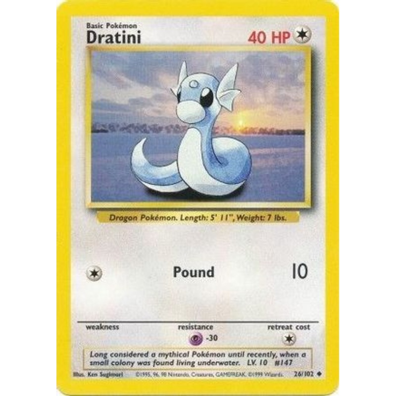 Dratini 026/102  Base Set - Uncommon