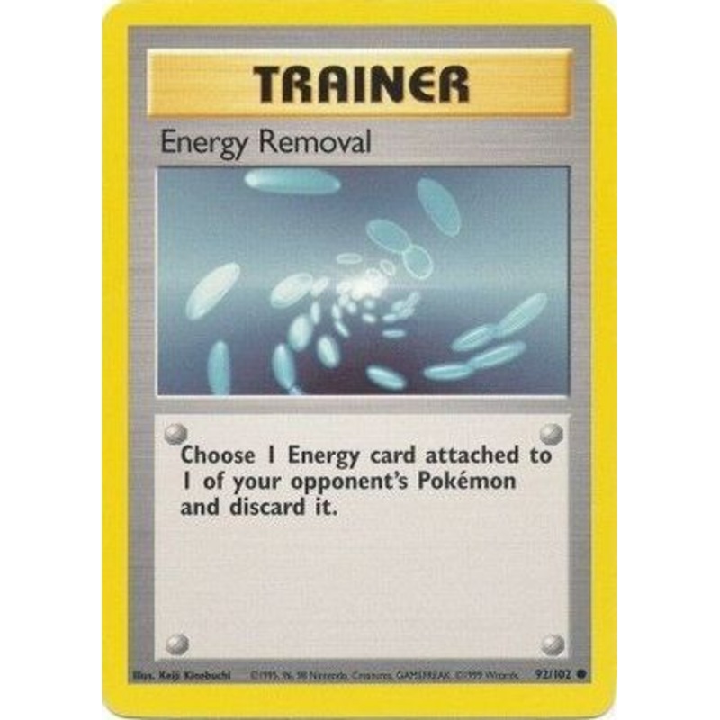 Energy Removal 092/102  Base Set - Common