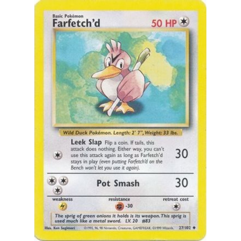 Farfetch'd 027/102  Base Set - Uncommon