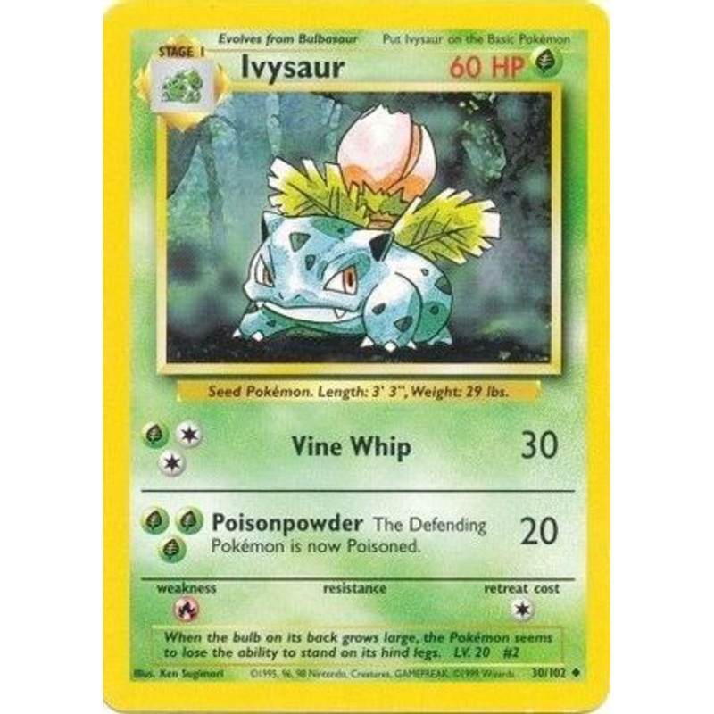 Ivysaur 030/102  Base Set - Uncommon