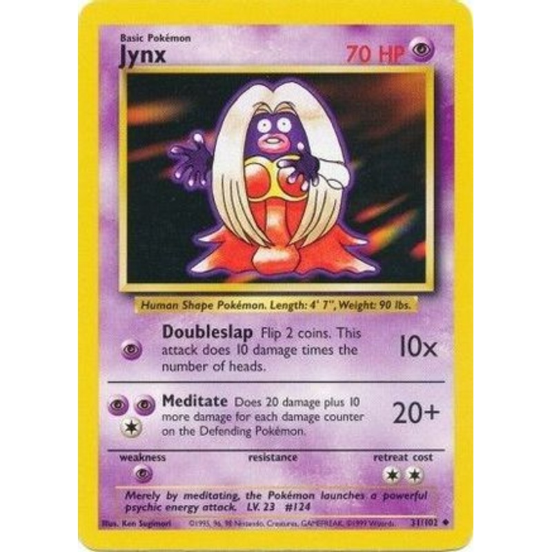 Jynx 031/102  Base Set - Uncommon