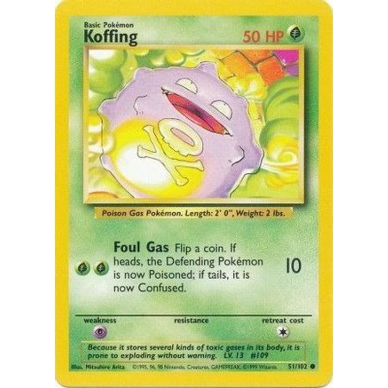 Koffing 051/102  Base Set - Common