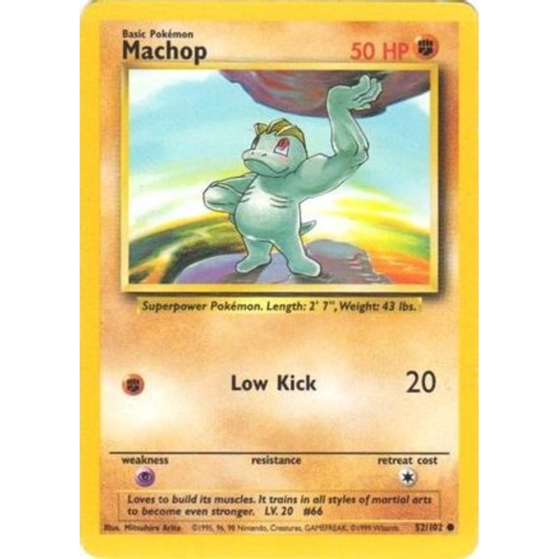 Machop 052/102  Base Set - Common
