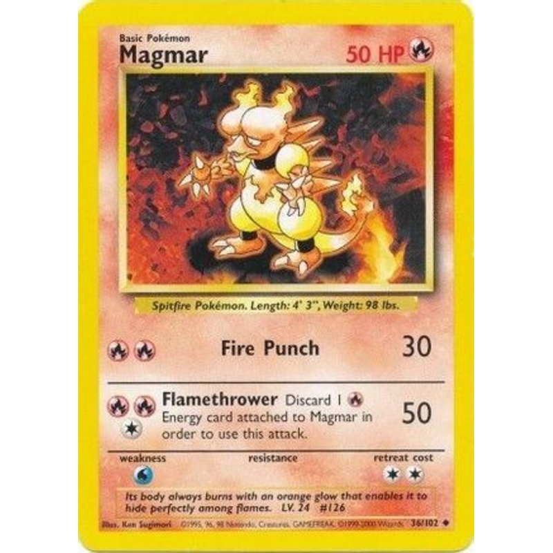 Magmar 036/102  Base Set - Uncommon