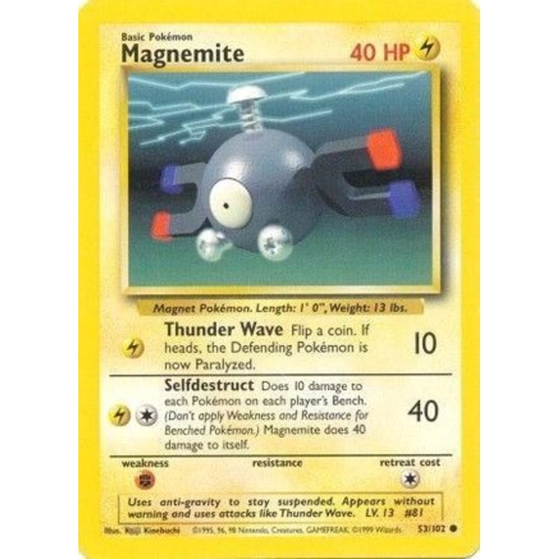 Magnemite 053/102  Base Set - Common