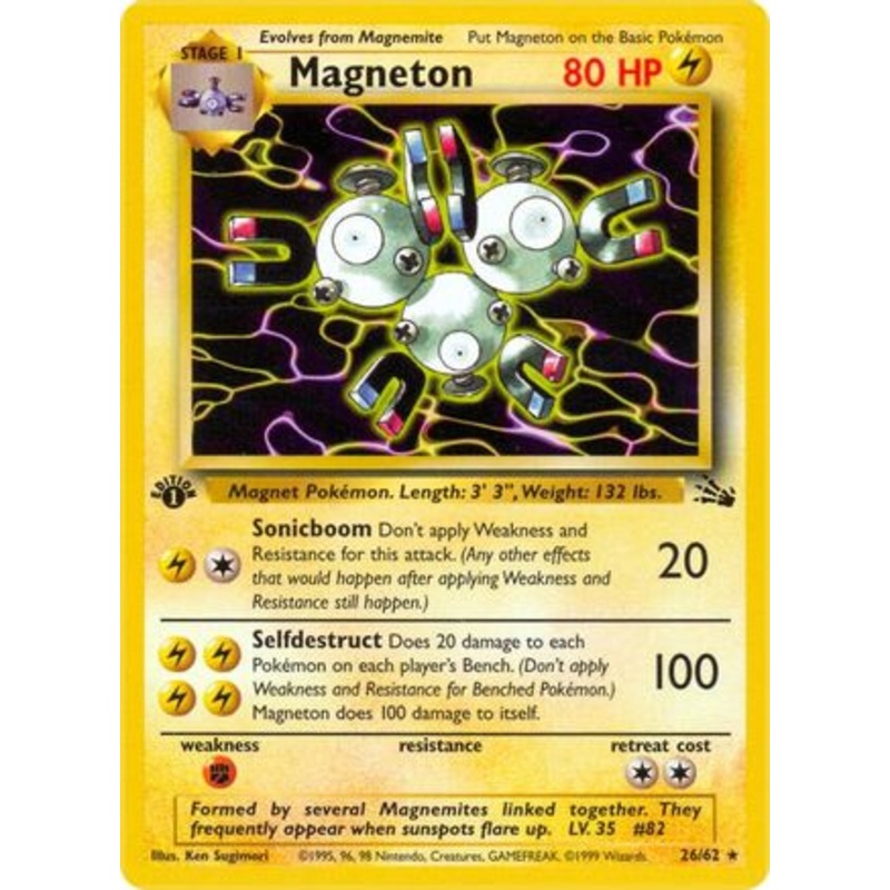 Magneton (26) 026/62  - Unlimited Fossil - Rare
