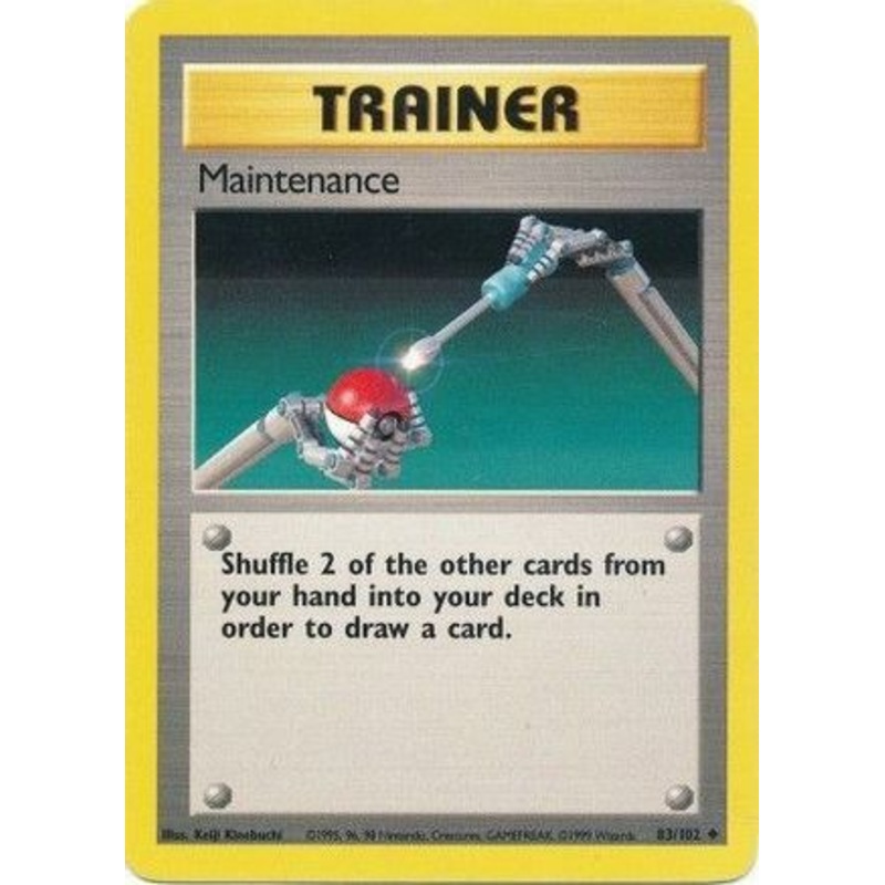 Maintenance 083/102  Base Set - Uncommon