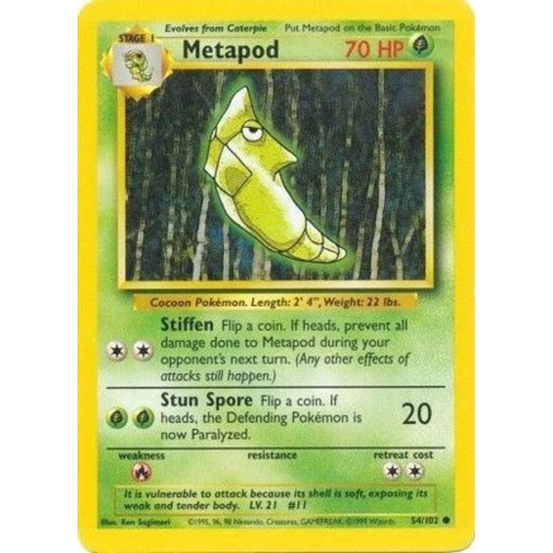 Metapod 054/102  Base Set - Common