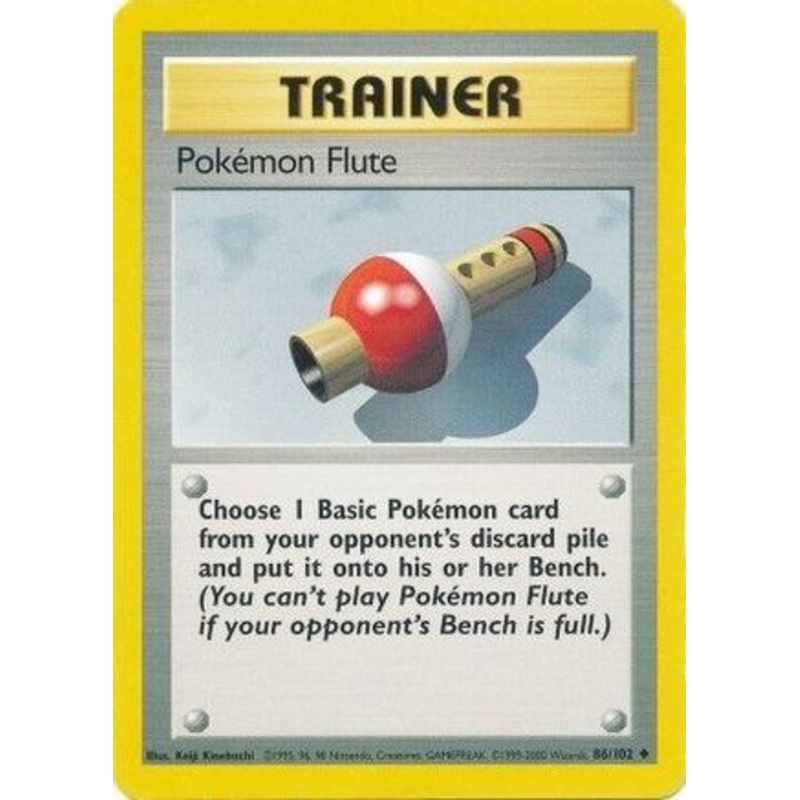 Pokemon Flute 086/102  Base Set - Uncommon