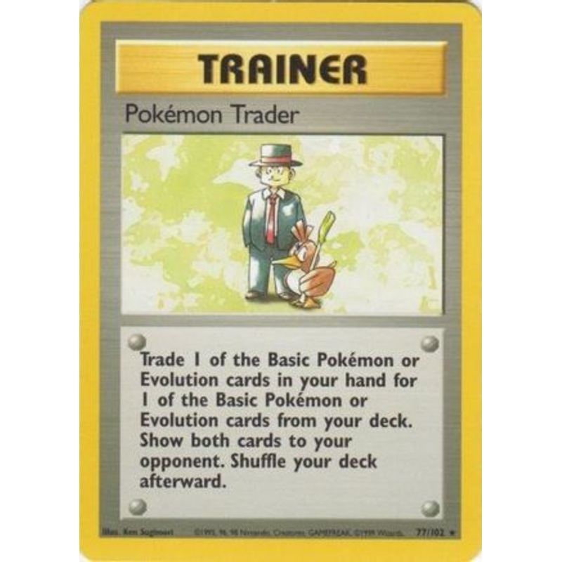 Pokemon Trader 077/102  Base Set - Rare