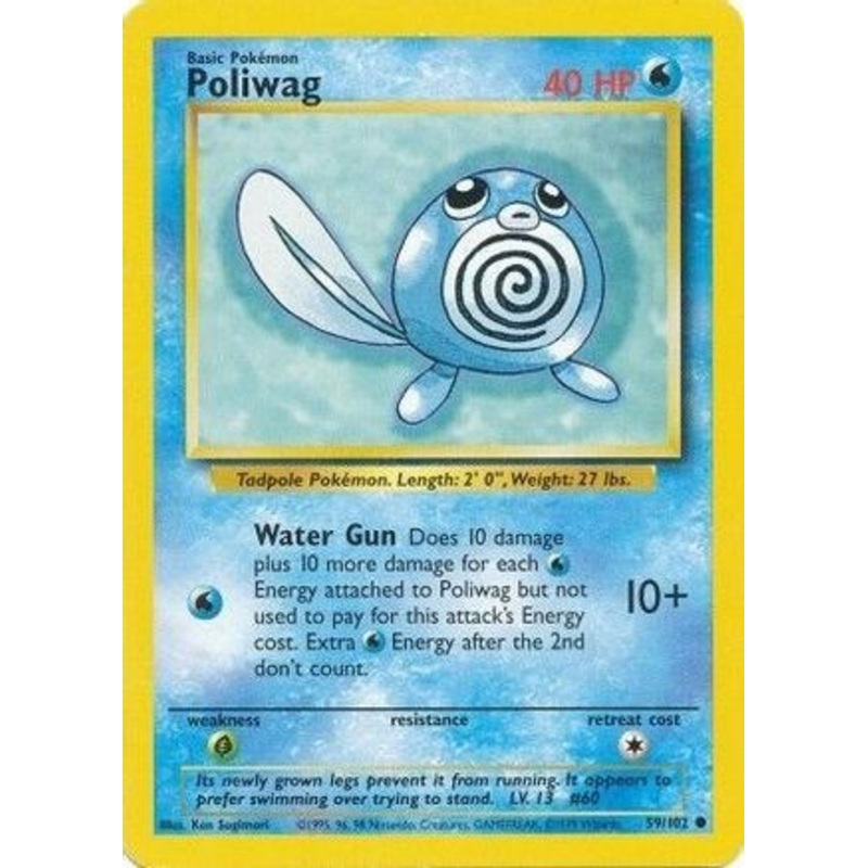 Poliwag 059/102  Base Set - Common