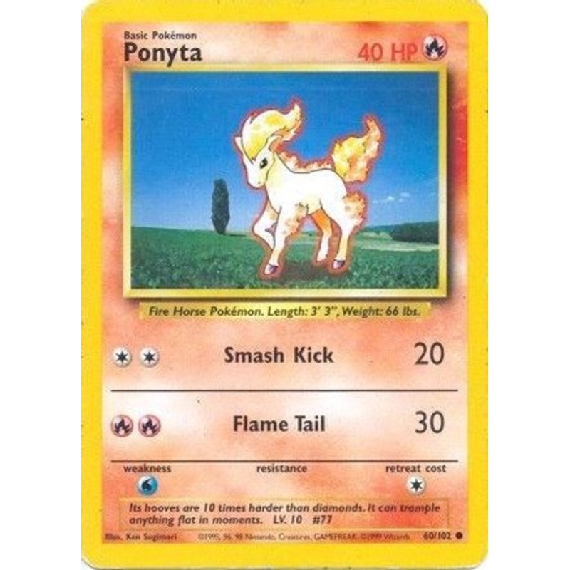 Ponyta 060/102  Base Set - Common