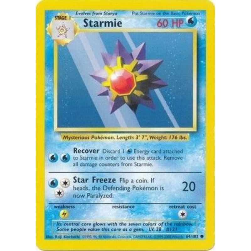 Starmie 064/102  Base Set - Common