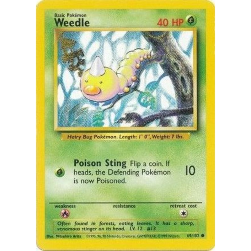 Weedle 069/102  Base Set - Common