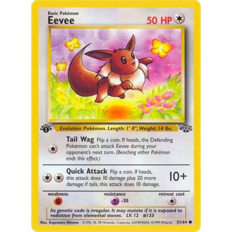 Eevee 051/64  - 1st Edition Jungle - Common