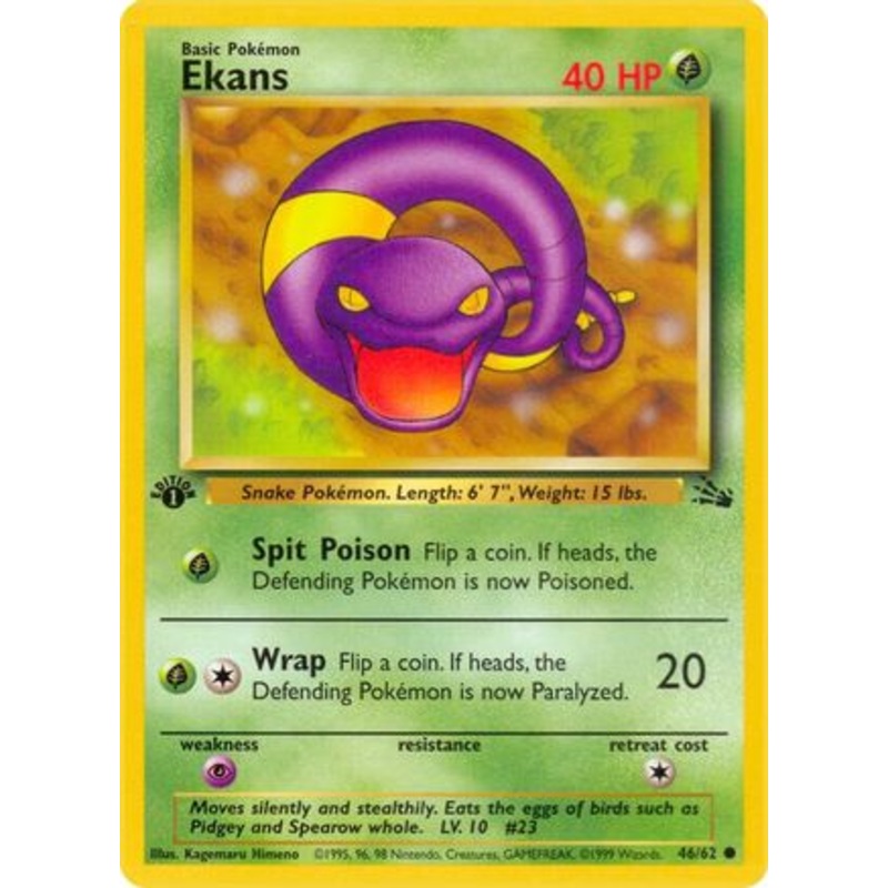 Ekans 046/62  - Unlimited Fossil - Common