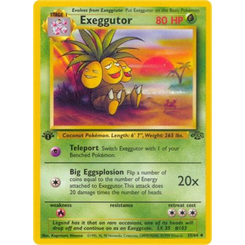 Exeggutor 035/64  - 1st Edition Jungle - Uncommon