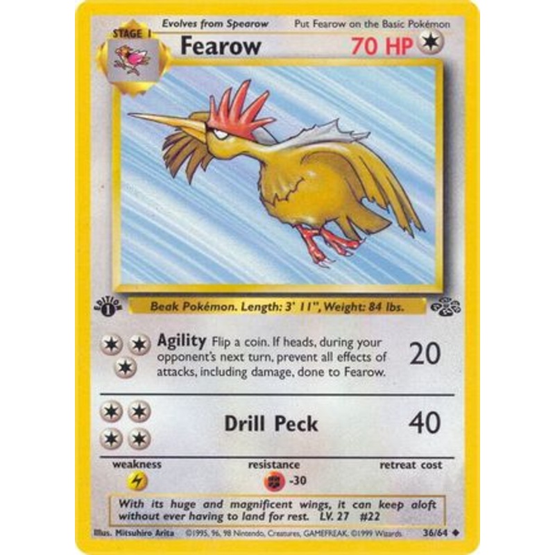 Fearow 036/64  - 1st Edition Jungle - Uncommon