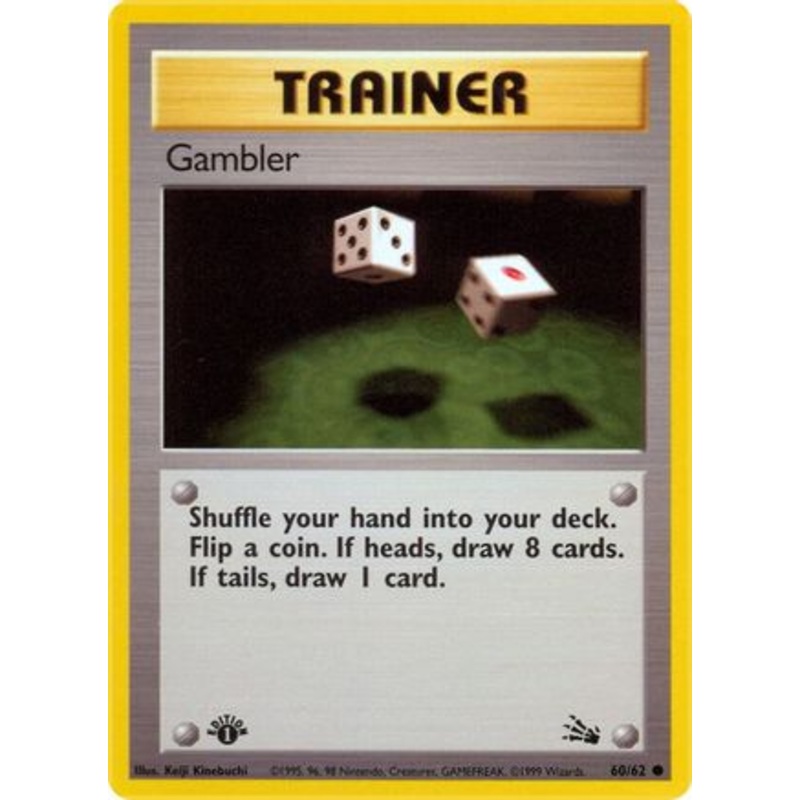 Gambler 060/62  - 1st Edition Fossil - Common