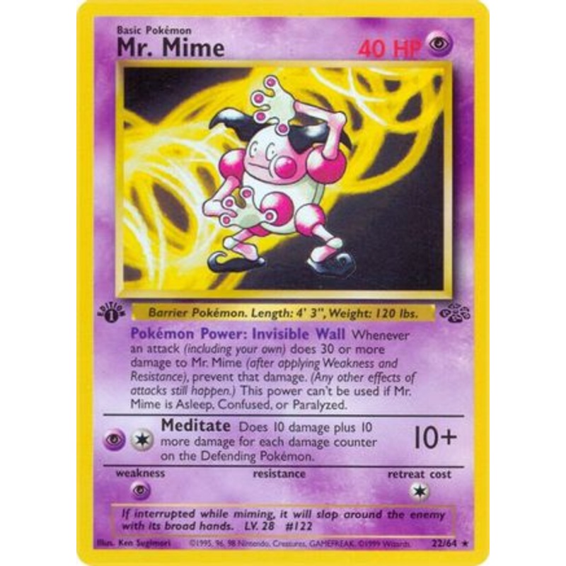 Mr. Mime (22) 022/64  - Unlimited Jungle - Rare