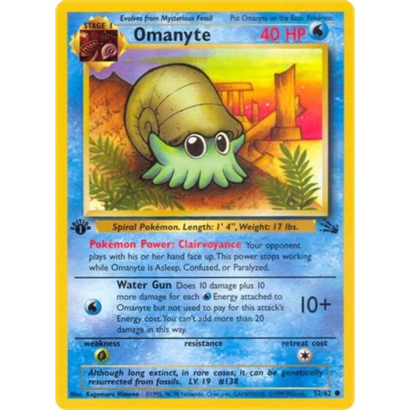 Omanyte 052/62  - Unlimited Fossil - Common