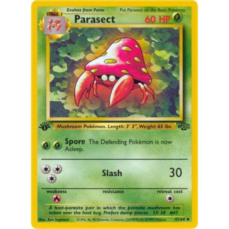Parasect 041/64  - 1st Edition Jungle - Uncommon