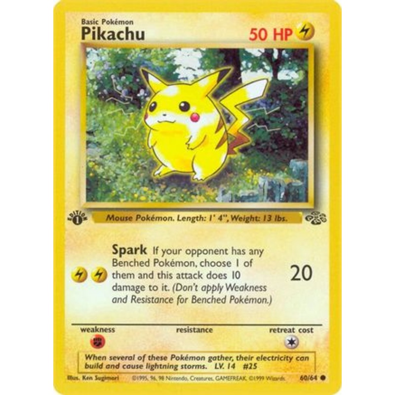 Pikachu 060/64  - Unlimited Jungle - Common