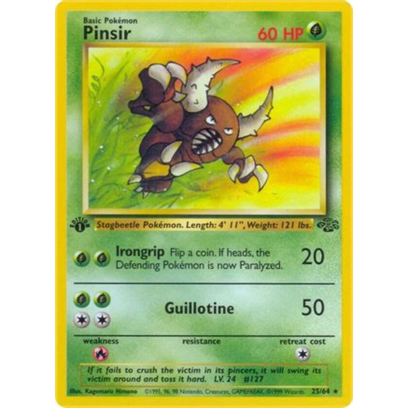 Pinsir (25) 025/64  - 1st Edition Jungle - Rare