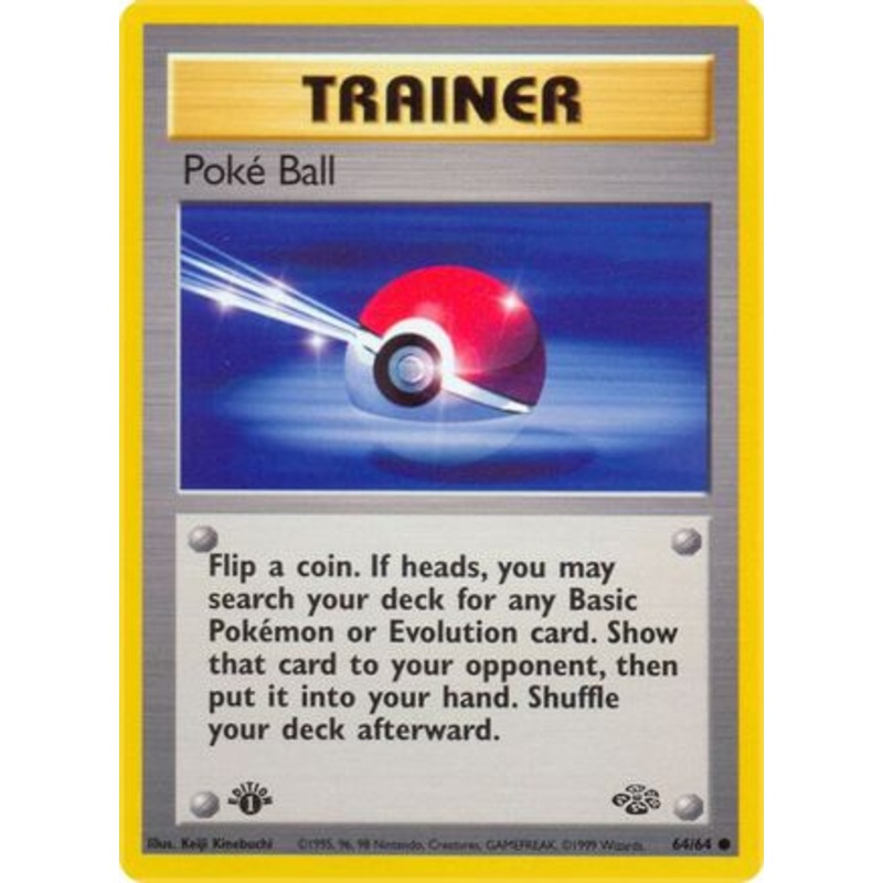 Poke Ball 064/64  - 1st Edition Jungle - Common