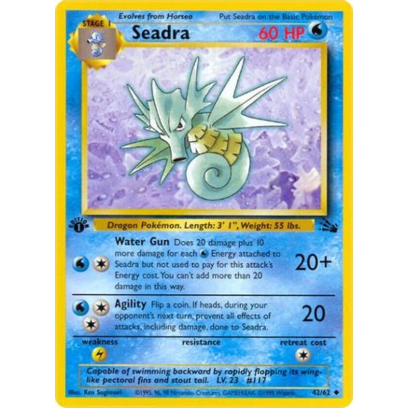 Seadra 042/62  - Unlimited Fossil - Uncommon
