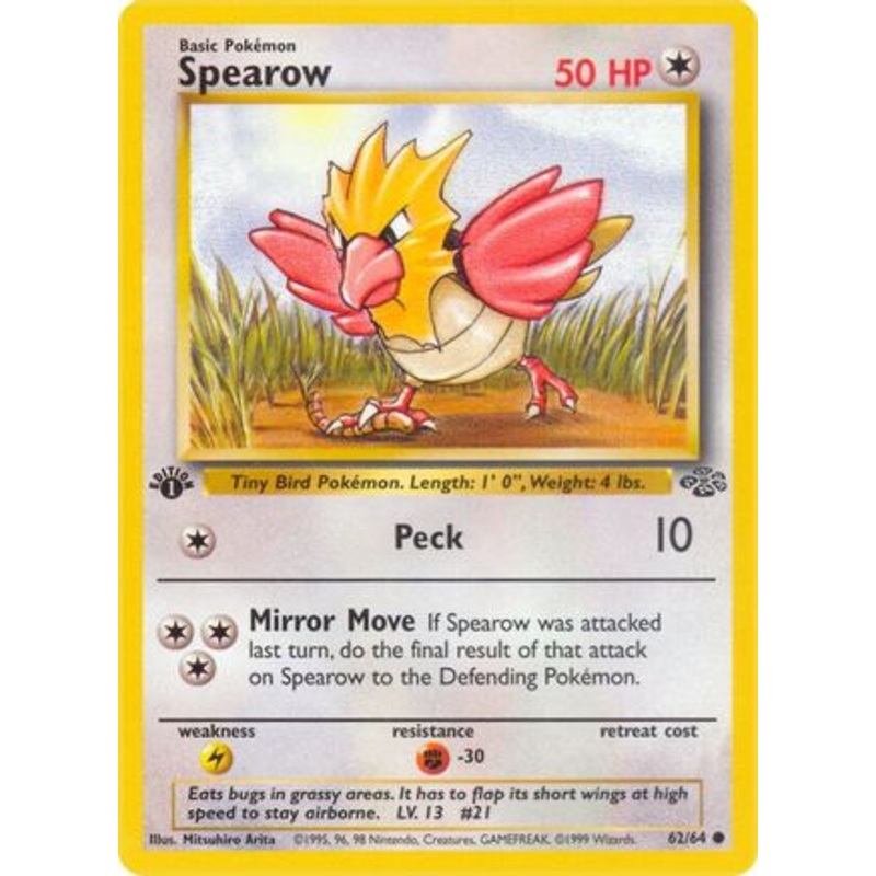 Spearow 062/64  - 1st Edition Jungle - Common