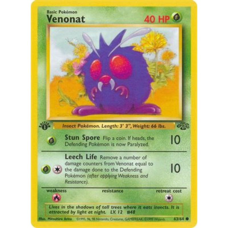 Venonat 063/64  - 1st Edition Jungle - Common