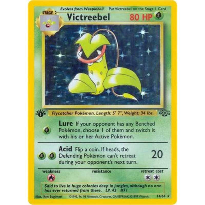 Victreebel (14) 014/64  - 1st Edition Holofoil Jungle - Holo Rare
