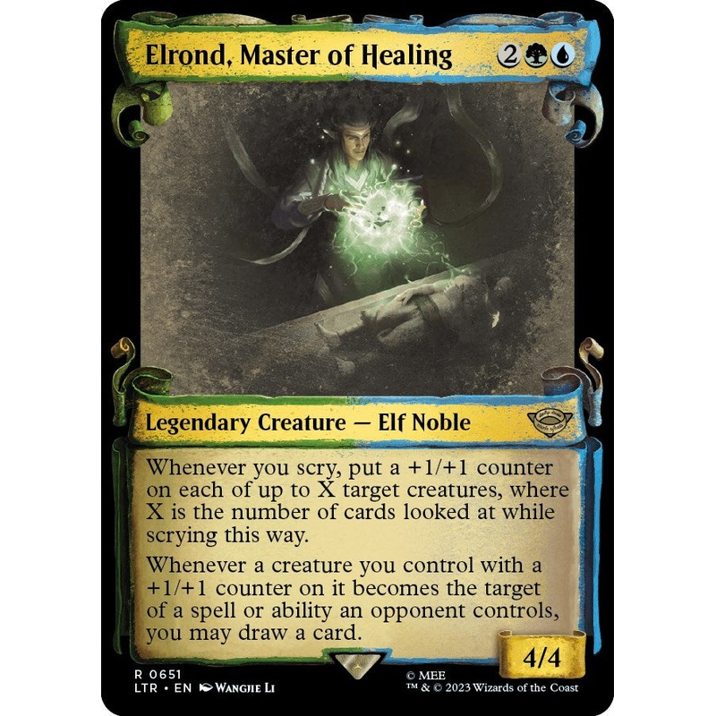 Elrond, Master of Healing (Showcase Scrolls) [LTR - 651]