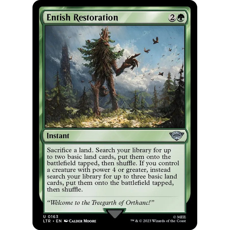 Entish Restoration [LTR - 163]