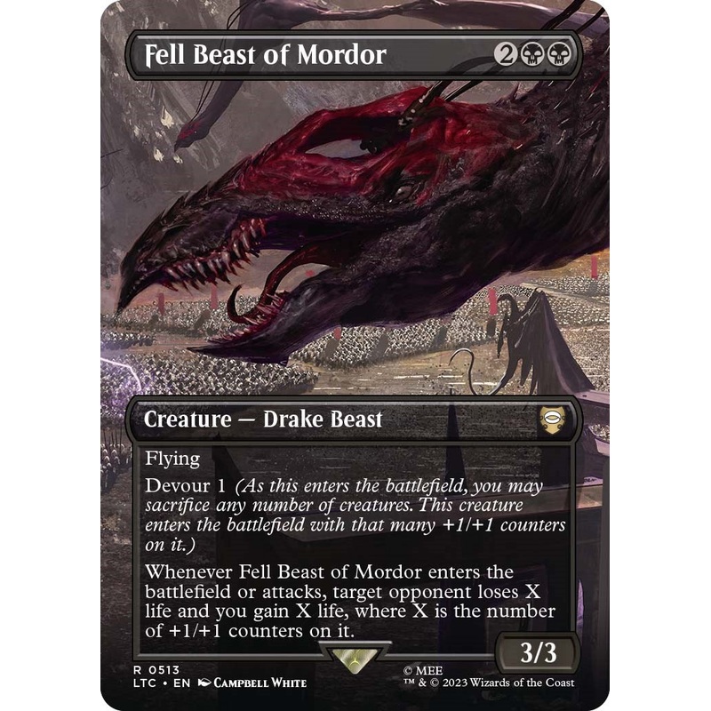Fell Beast of Mordor (Borderless) [LTC - 513]