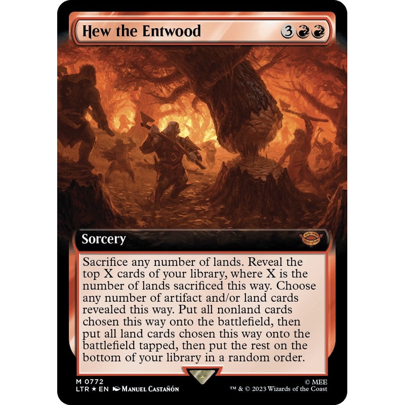 Hew the Entwood (Extended Art) (Surge Foil) [LTR - 772]