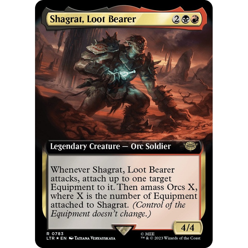 Shagrat, Loot Bearer (Extended Art) (Surge Foil) [LTR - 783]