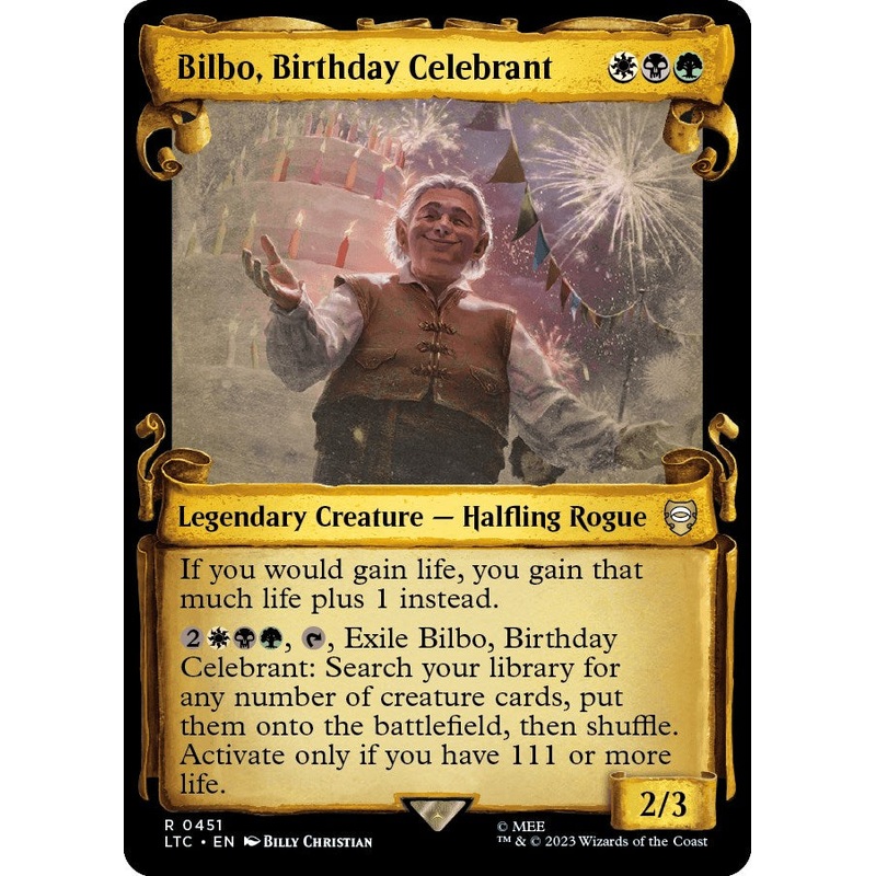 Bilbo, Birthday Celebrant (Showcase Scrolls) [LTC - 451]